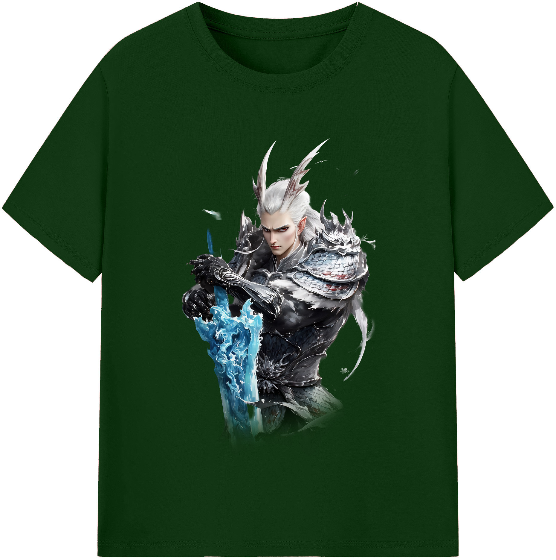 （画像用） Ne Zha 2 ナタ 魔童の大暴れ 綿100％半袖Tシャツ（フロントプリント）